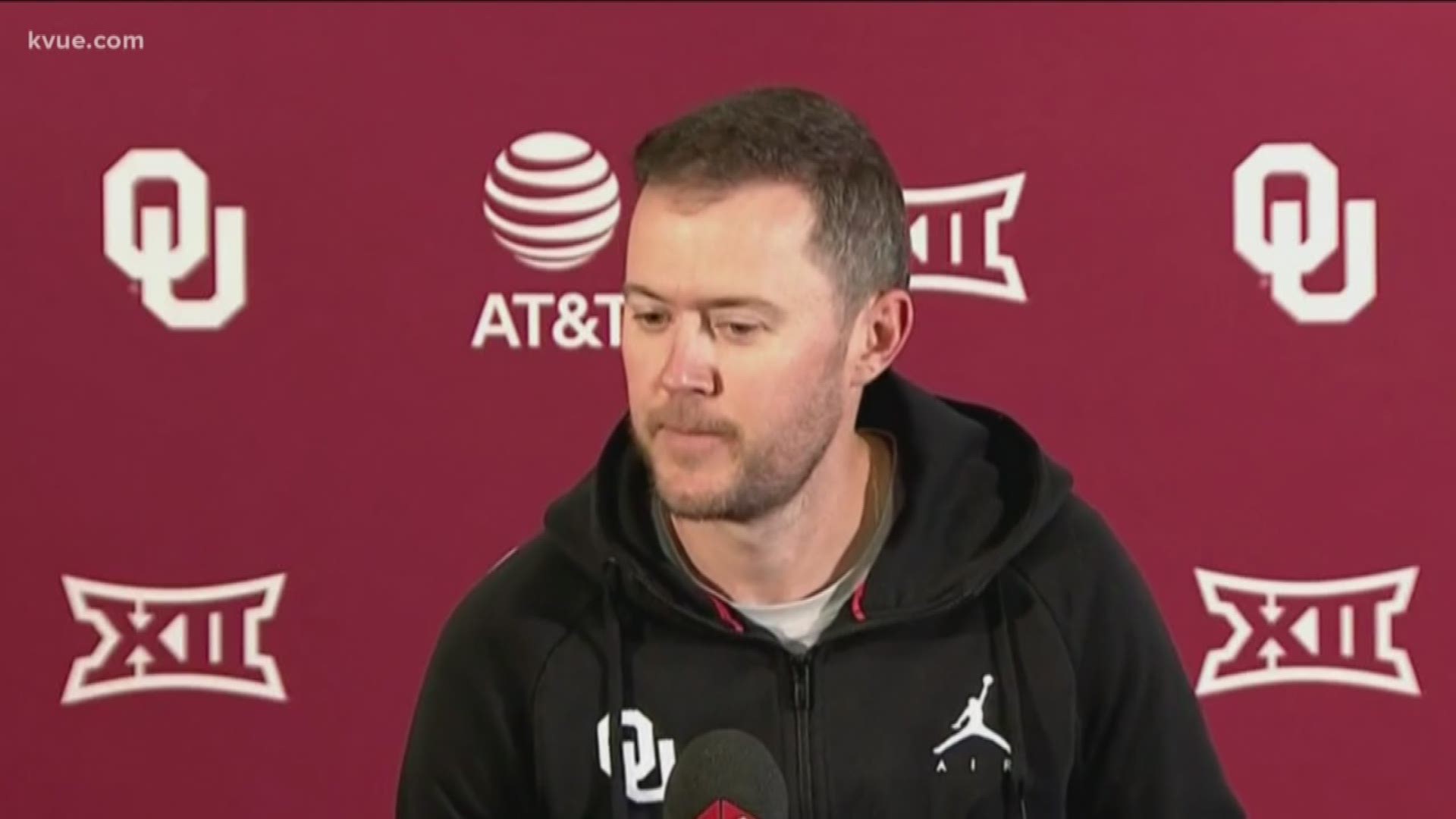 Ahead of the 2019 AT&T Red River Showdown, Oklahoma head coach Lincoln Riley said his players would not be flashing the 'Horns Down' sign in the game.