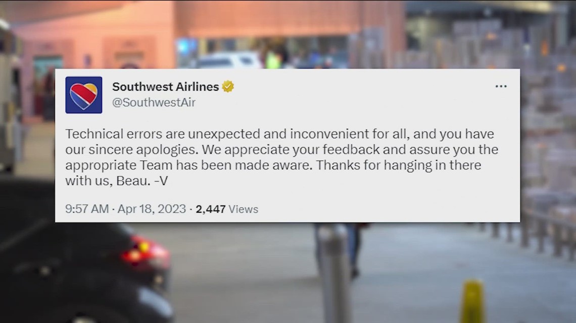 Southwest Airlines resumes departures after 'technology issue' caused