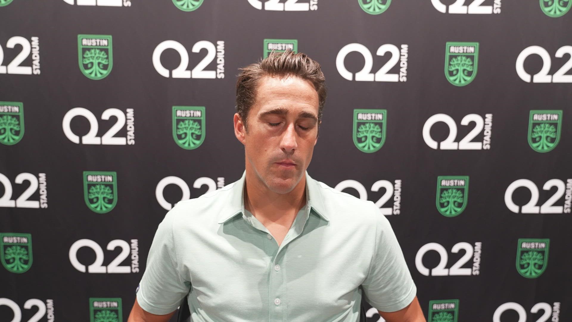 Austin FC head coach Josh Wolff speaks with the media following the club's 2-1 loss to LAFC.