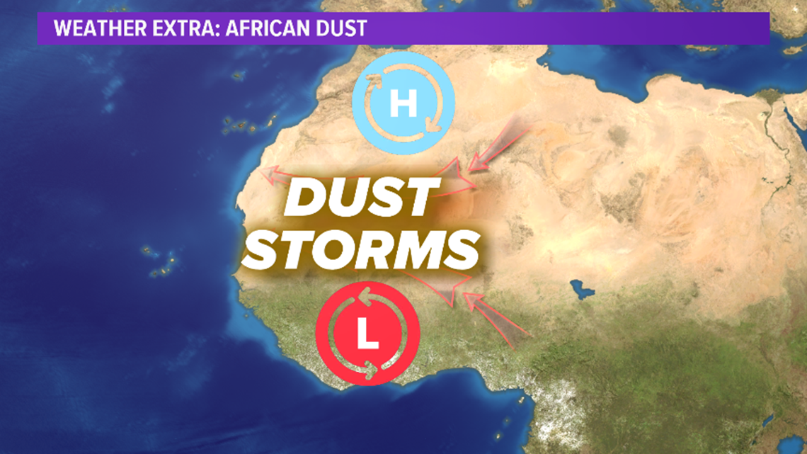 Saharan dust travels over 5,000 miles to Texas