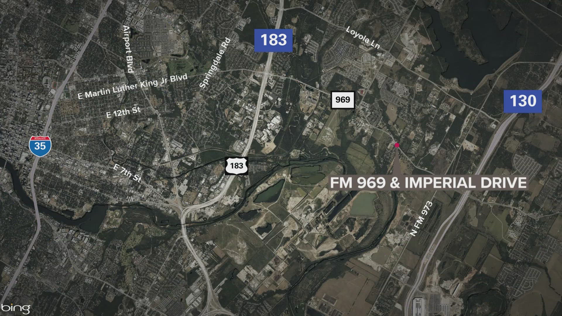 The crash occurred near Bud Dryden Airport in East Austin just after 5 p.m.