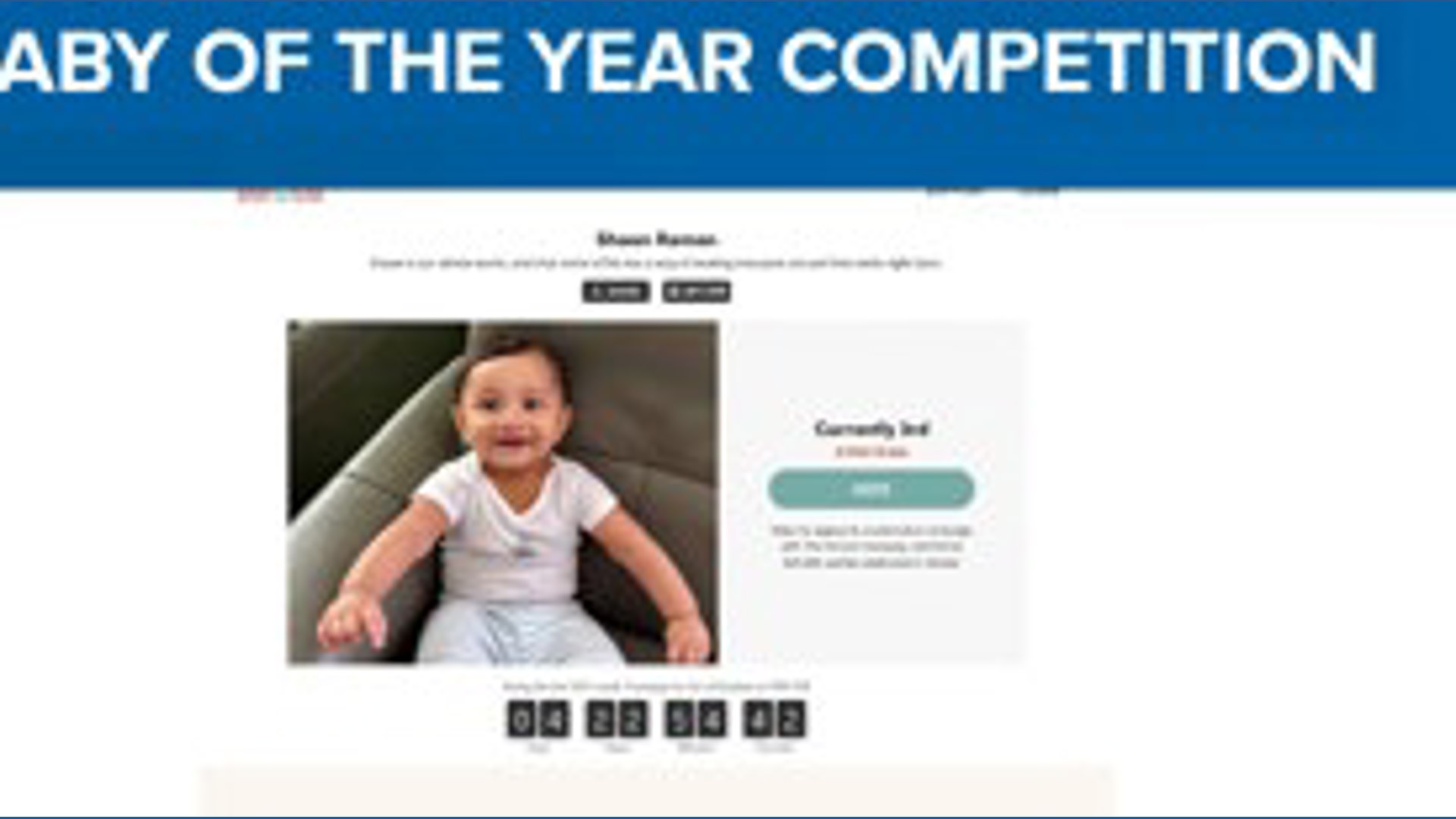 Competitive Advertising Stage Example Austin baby advancing in 2026 Baby Of The Year competition | kvue.com