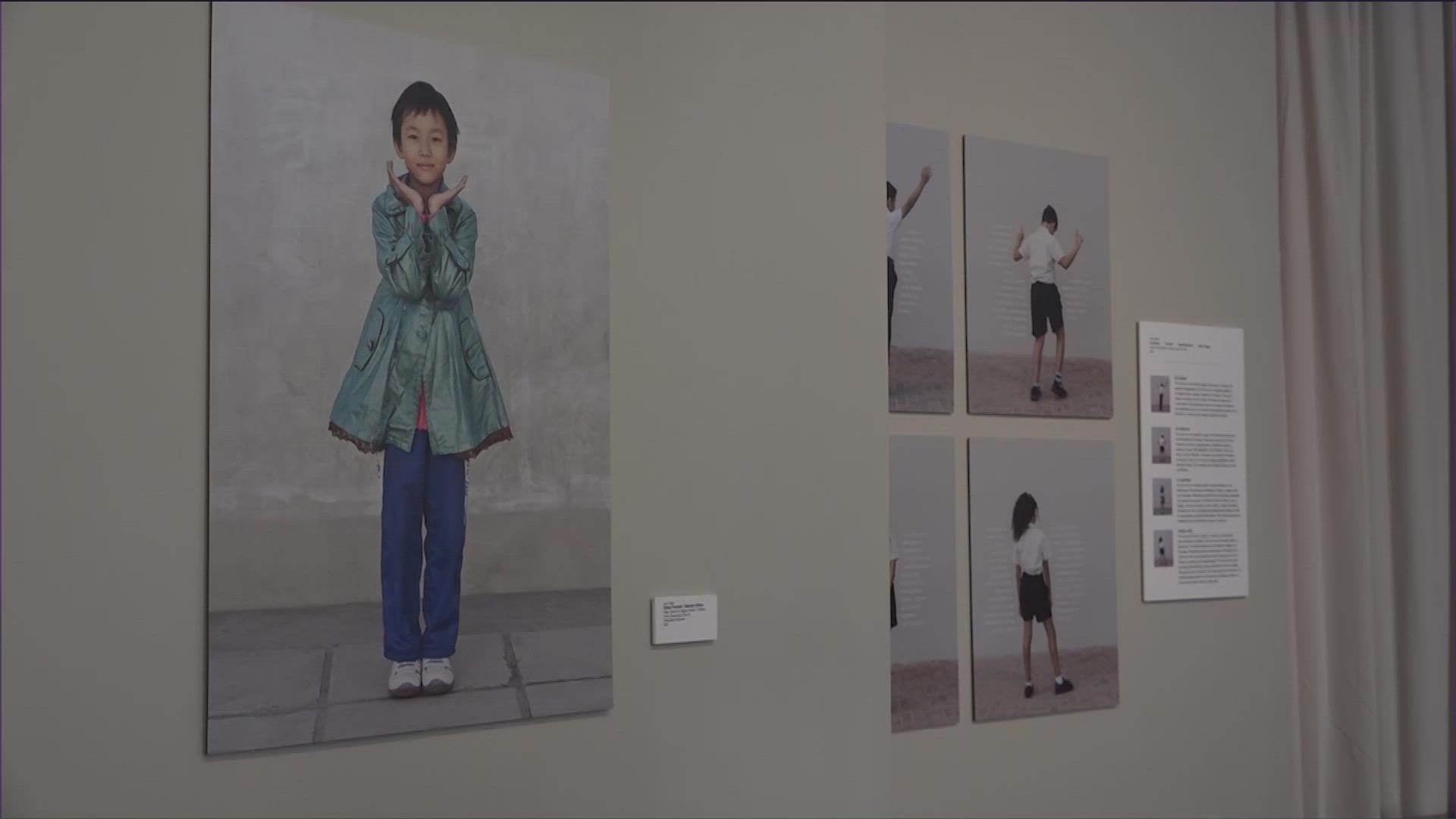 The exhibition features photographs and insights from fourth-graders around the world.
