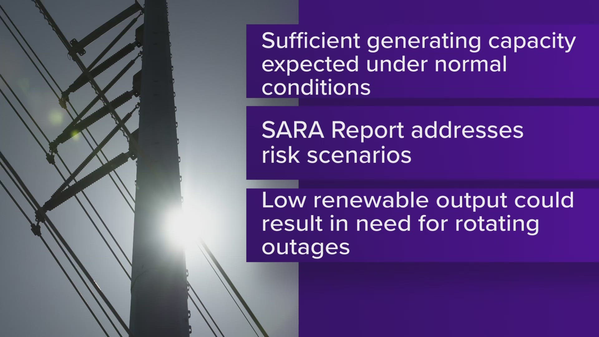 Officials with ERCOT say there could be rolling outages this fall in an extreme scenario.