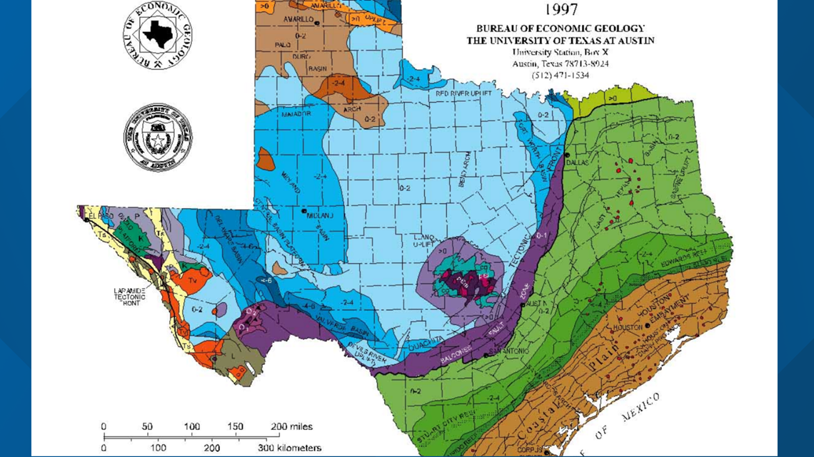 Balcones Fault Line Map Austin An Earthquake In Austin? The Area Experienced One 133 Years Ago | Kvue.com