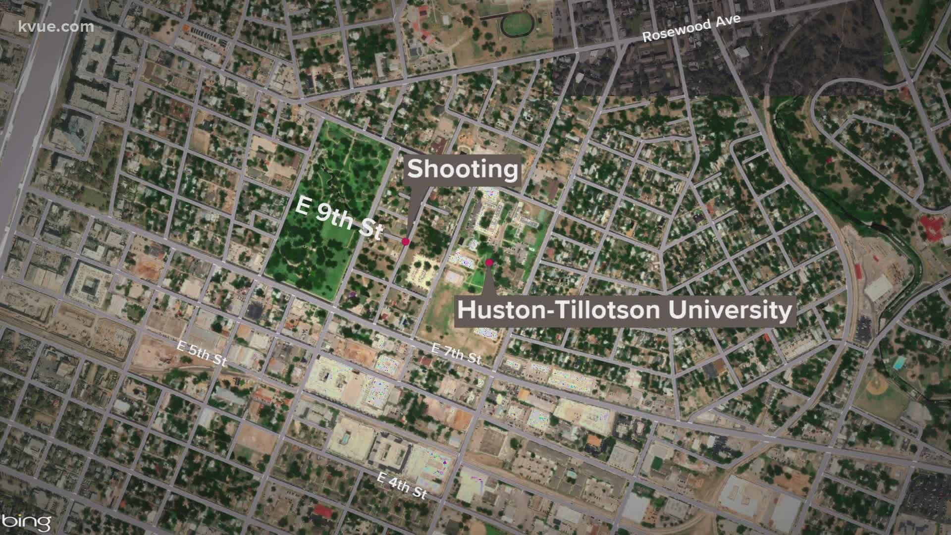 The shooting occurred near Huston-Tillotson University just before midnight on Fourth of July.