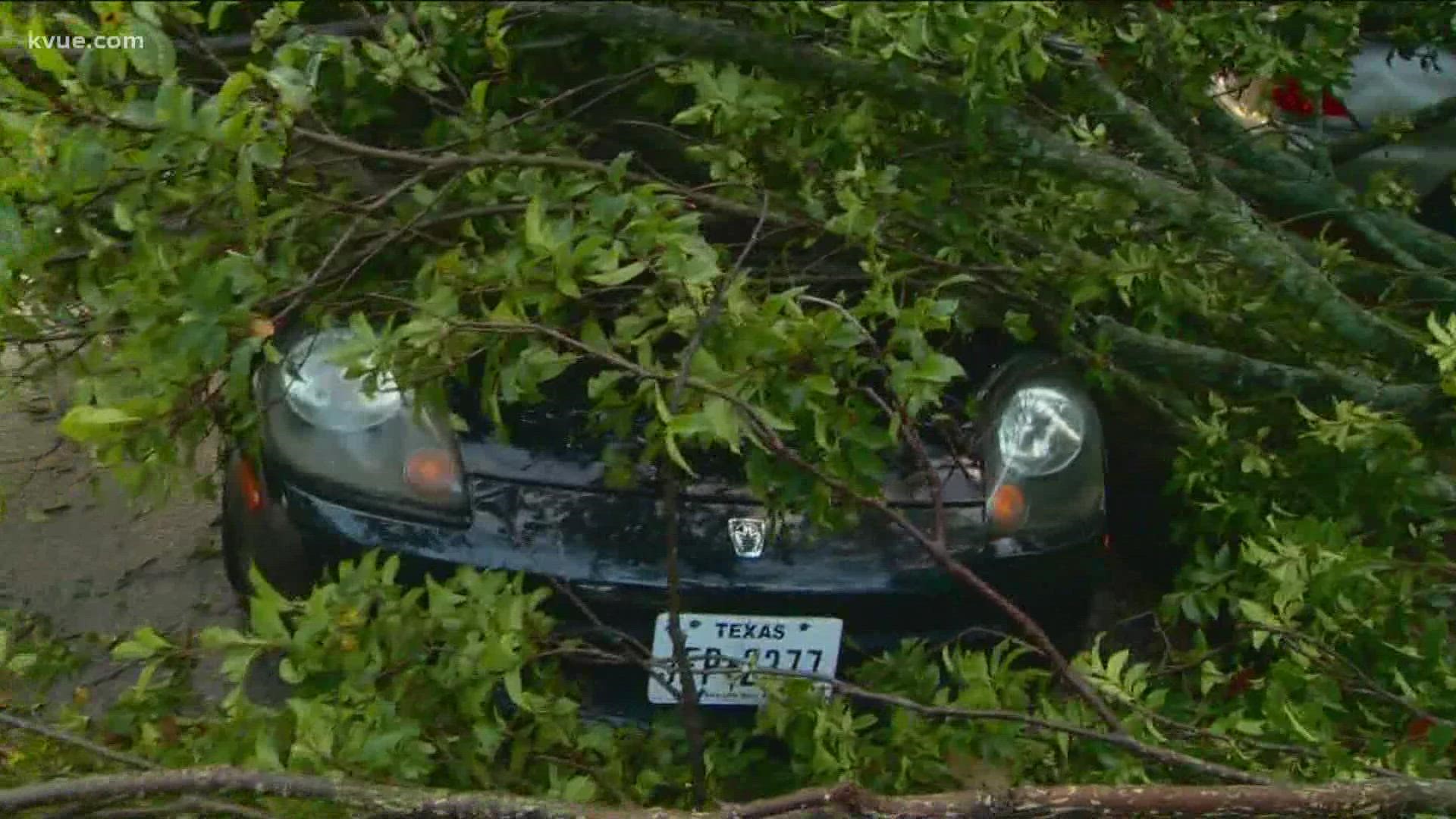 Some neighbors woke up to damage from the strong storms that moved through Central Texas early Wednesday morning.