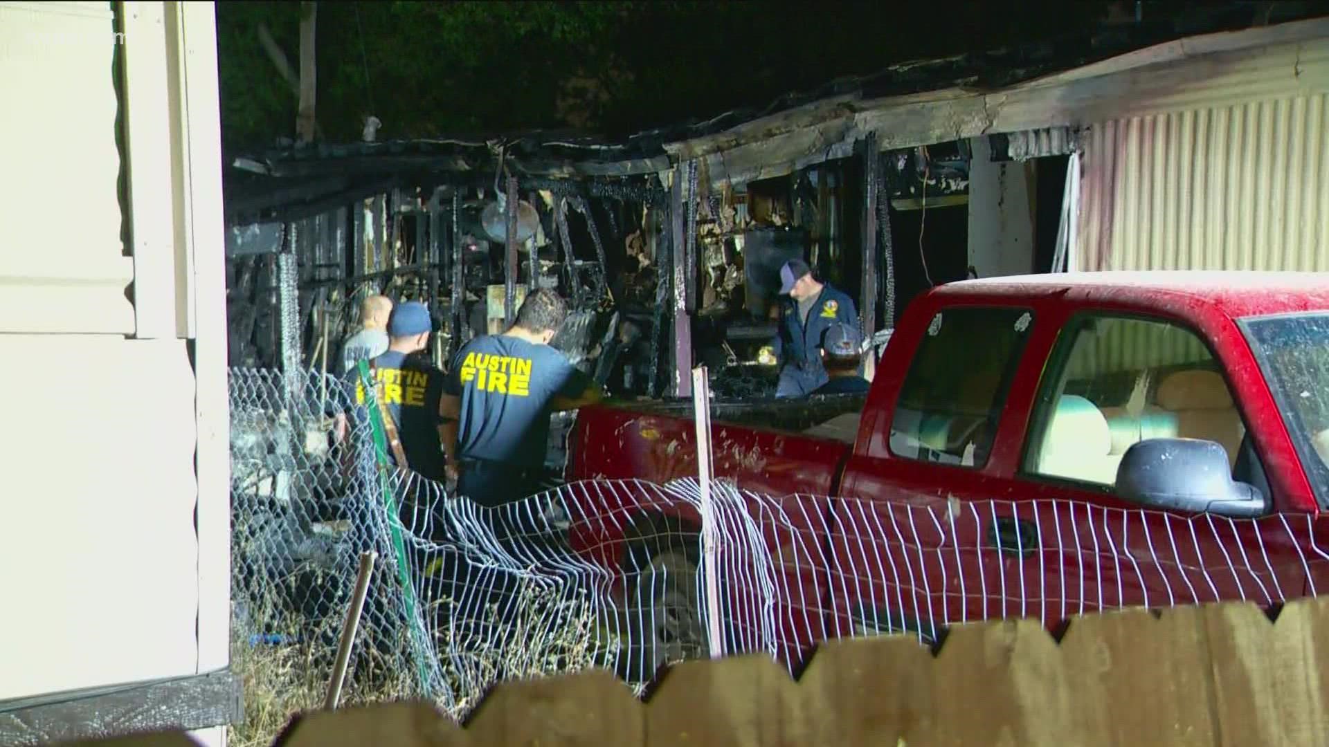 The Austin Fire Department said at around midnight they were responding to the fire.