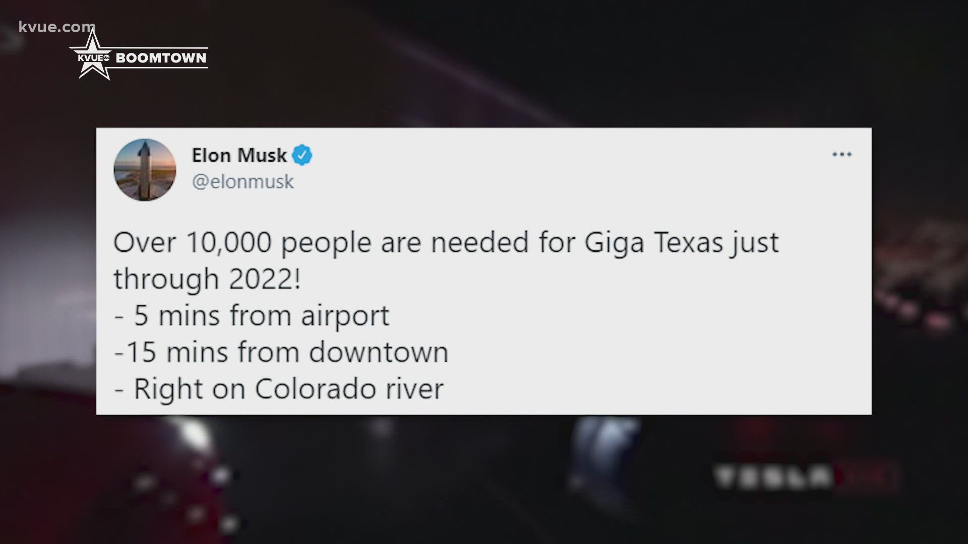 Elon Musk says the new Gigafactory plans to employ 10,000 people.
