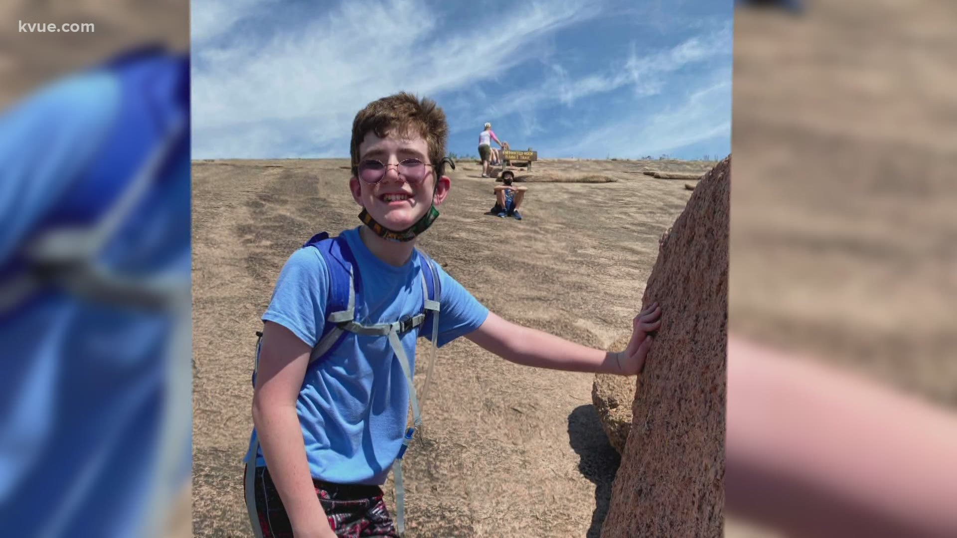 A teen with cerebral palsy inspired his class when he climbed Enchanted Rock. The class field trip turned into a lesson of strength and perseverance.