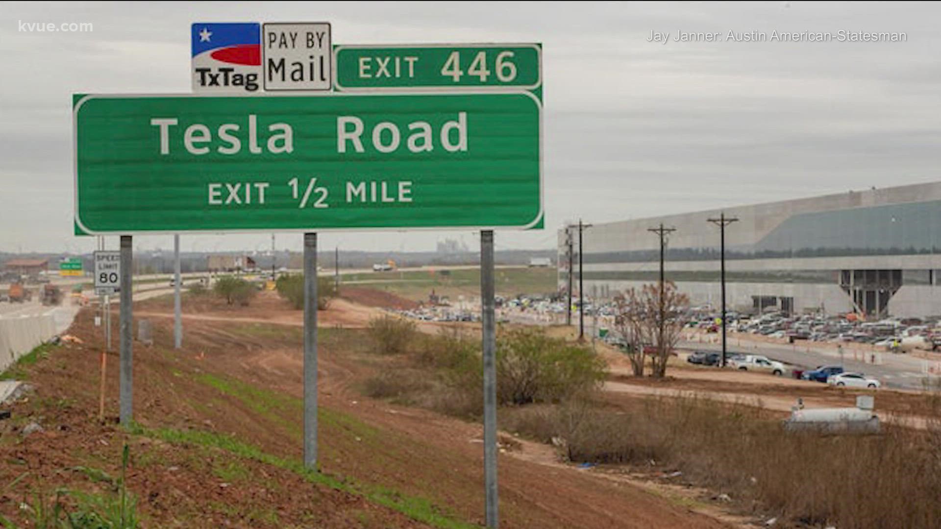 Exit 446 on Texas 130 takes you onto "Telsa Road," which is still named Harold Green Road.