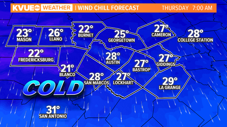 Austin weather: First Freeze Warning in effect for Hill Country | kvue.com