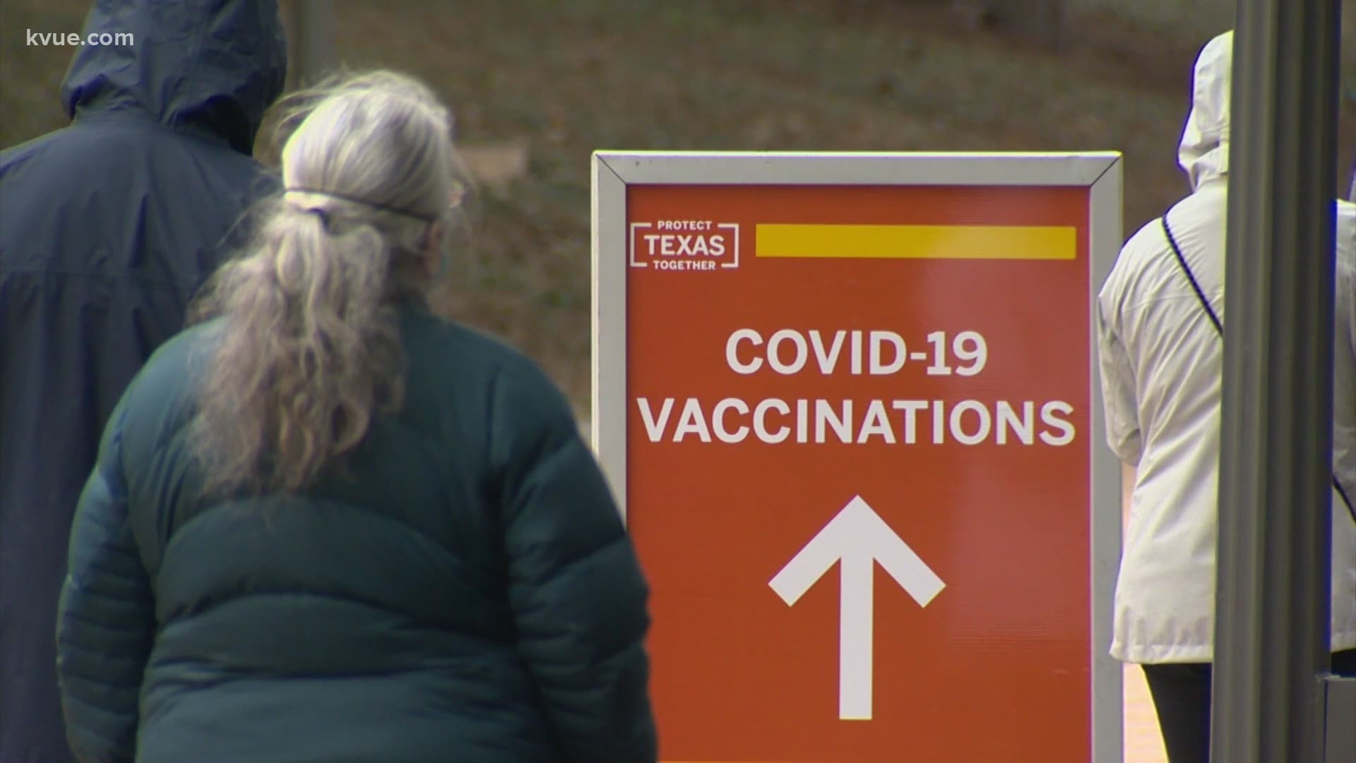 A lot of angry people said they waited in long lines at UT's health clinic Monday, hoping to get the vaccine. But many were turned away.