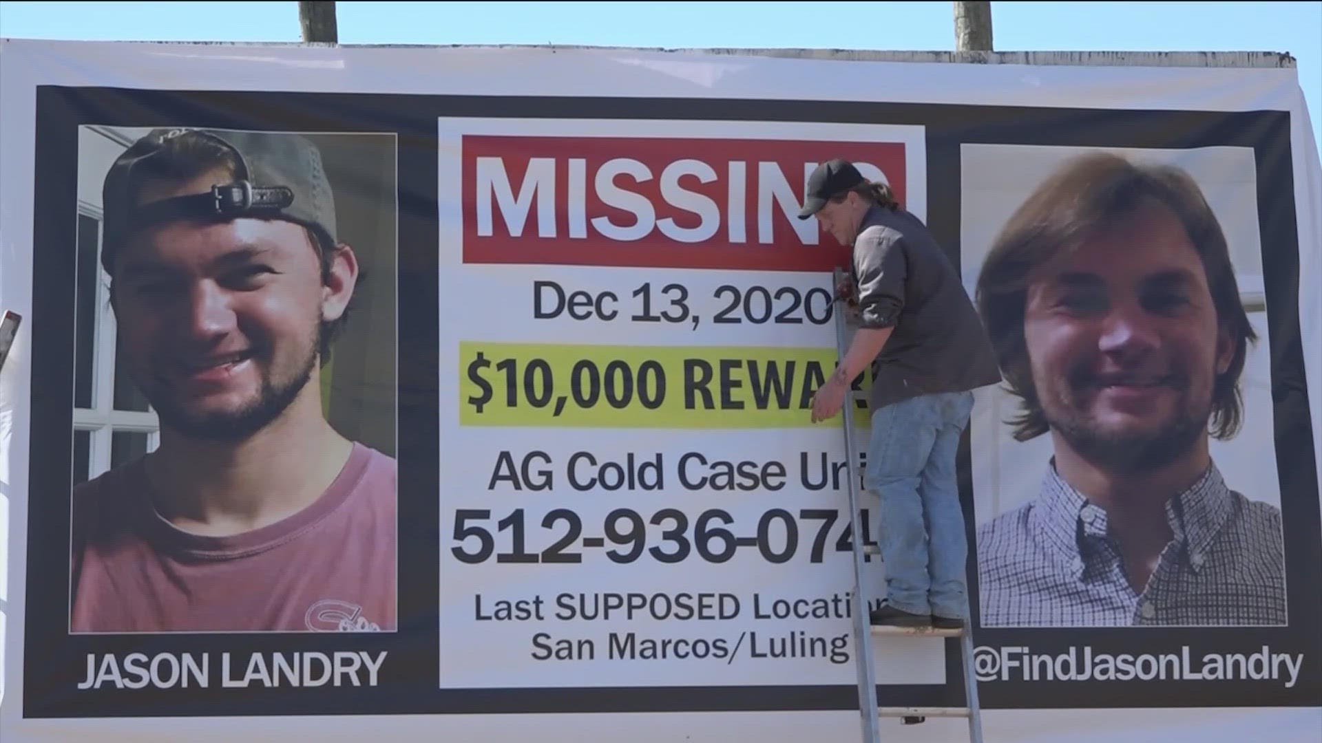 It's been three years since Jason Landry was last seen. The college student's car was found crashed in Luling in 2020.