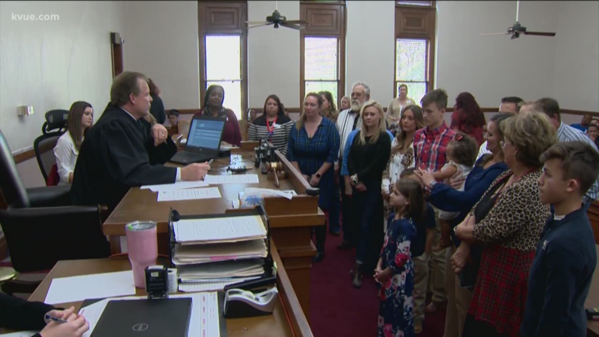 Several families became whole in a Bastrop County courtroom on Tuesday.