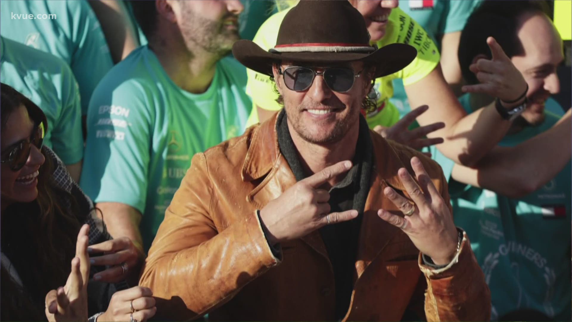 Matthew McConaughey will serve as grand marshal during Sunday's NASCAR race at the Circuit of the Americas.