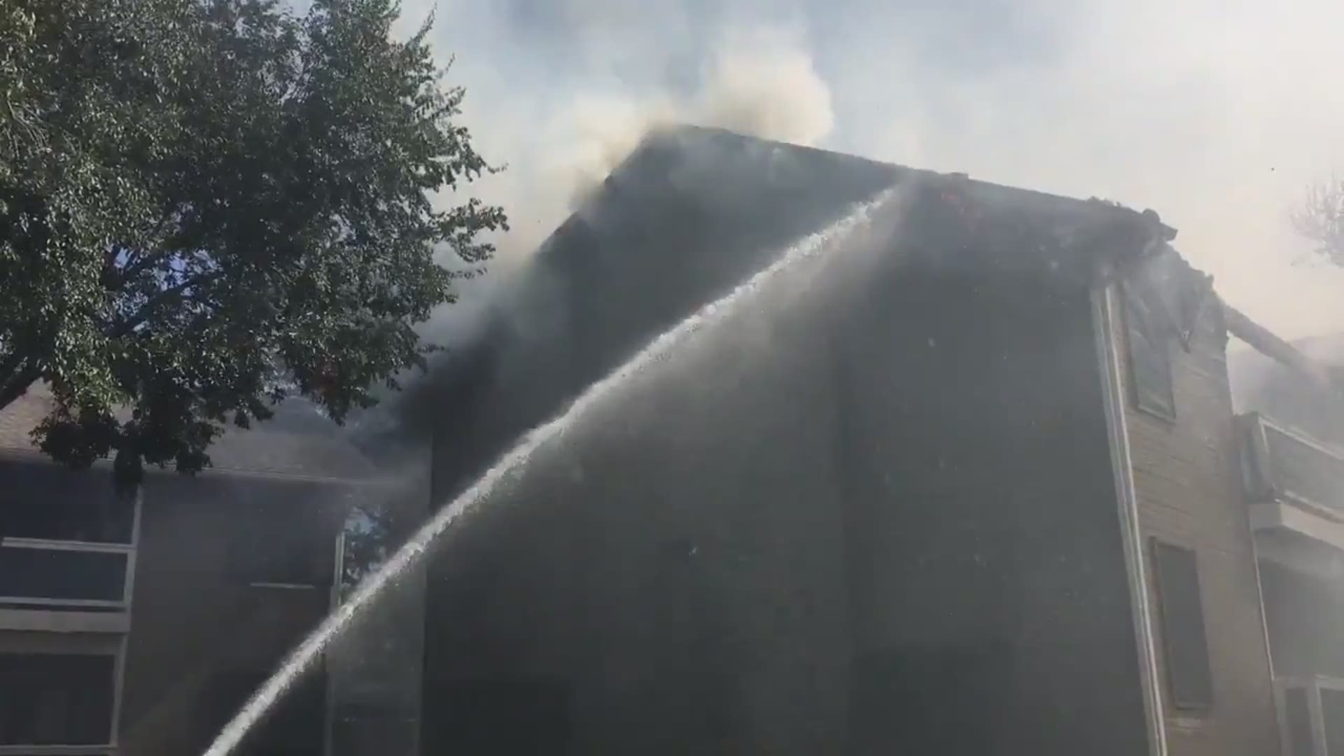 The Austin Fire Department battled an apartment fire Sunday in northwest Austin.