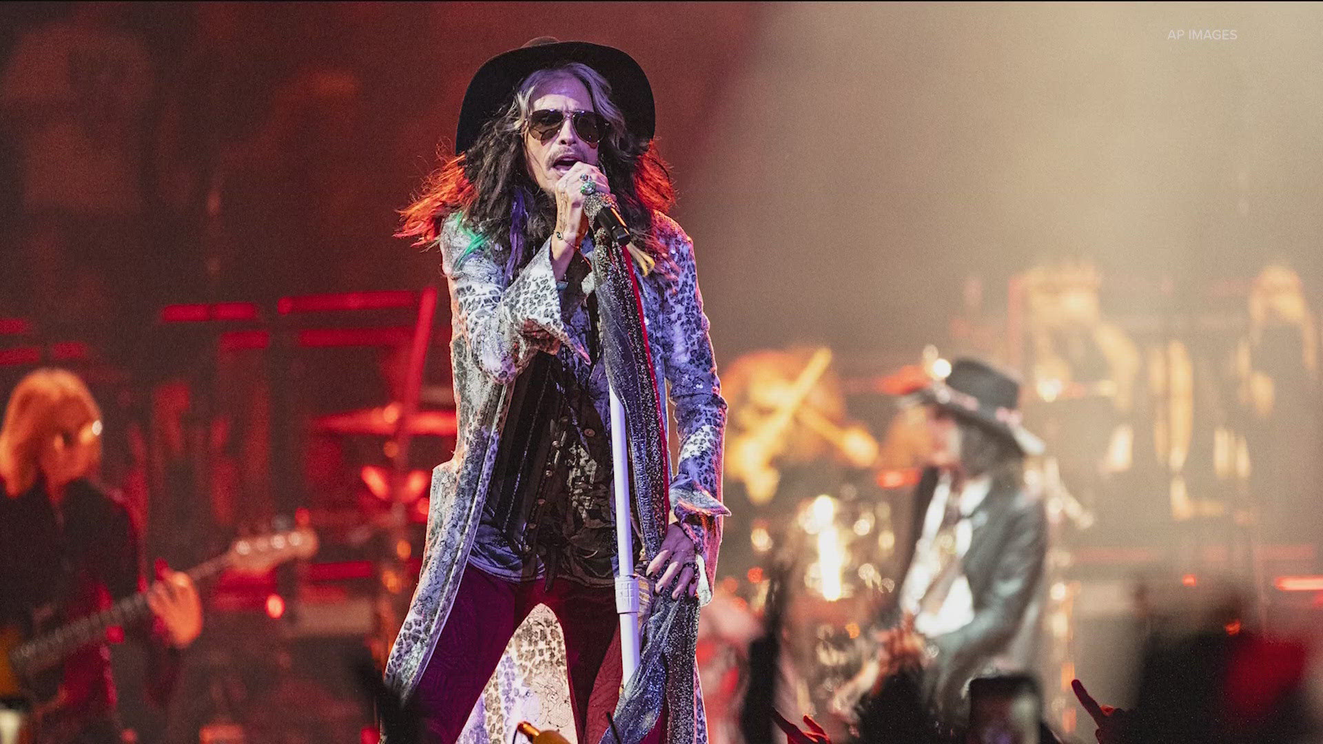 Singer Stephen Tyler reportedly suffered a vocal cord injury, prompting the decision.