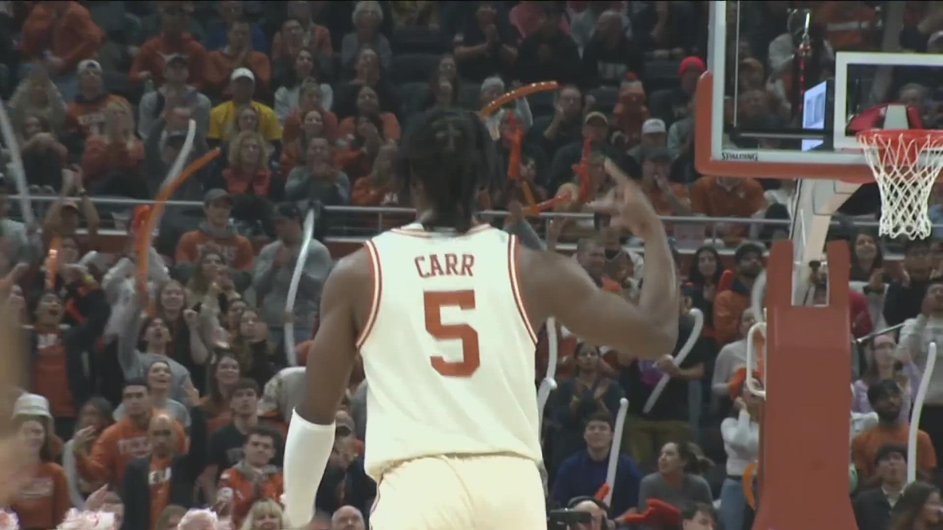 The Texas men's basketball team continues a tough midseason stretch.