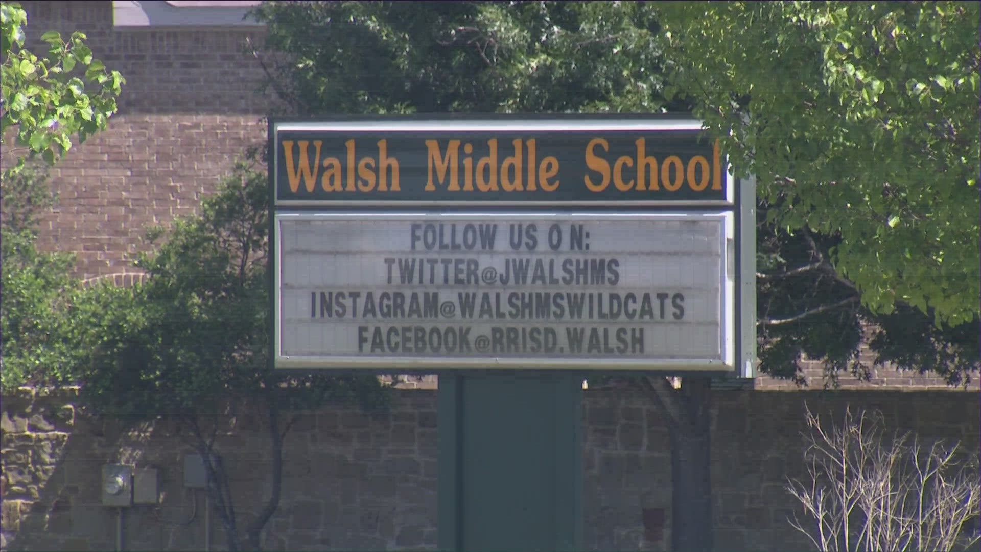 The principal of Walsh Middle School said vandals caused "extensive" damage, causing Round Rock ISD to cancel classes Monday.