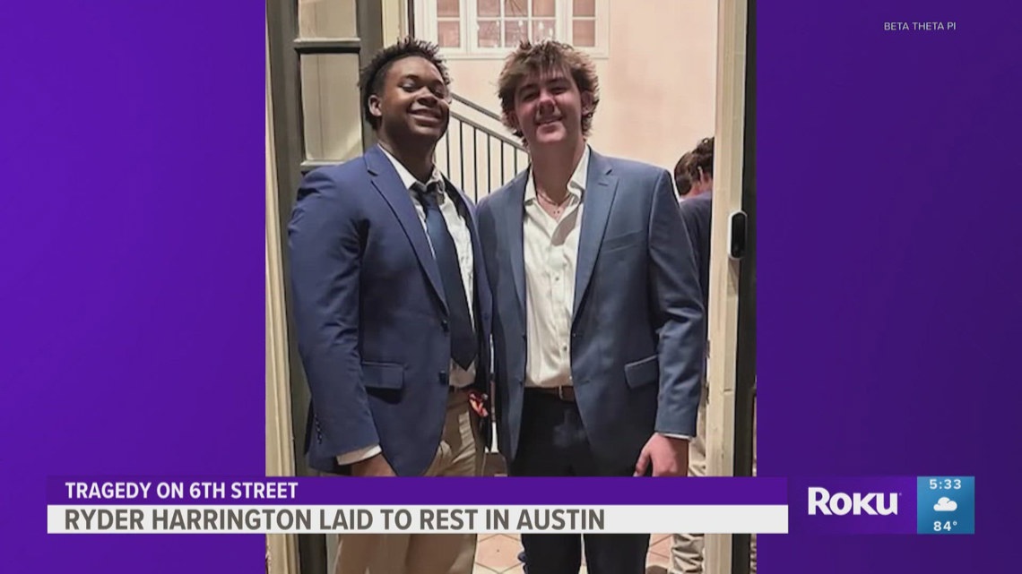 6th Street shooting victim Ryder Harrington laid to rest in Austin ...