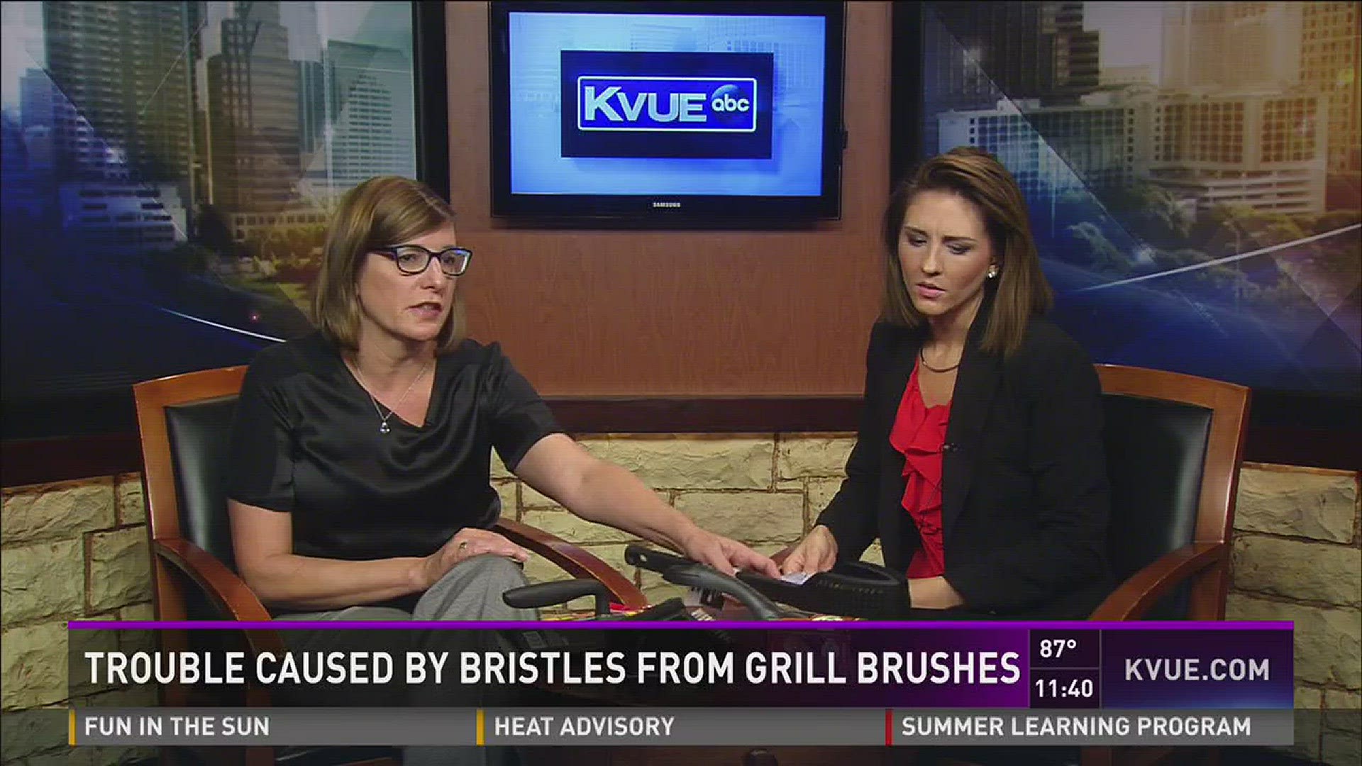 Trouble caused by bristles from grill brushes