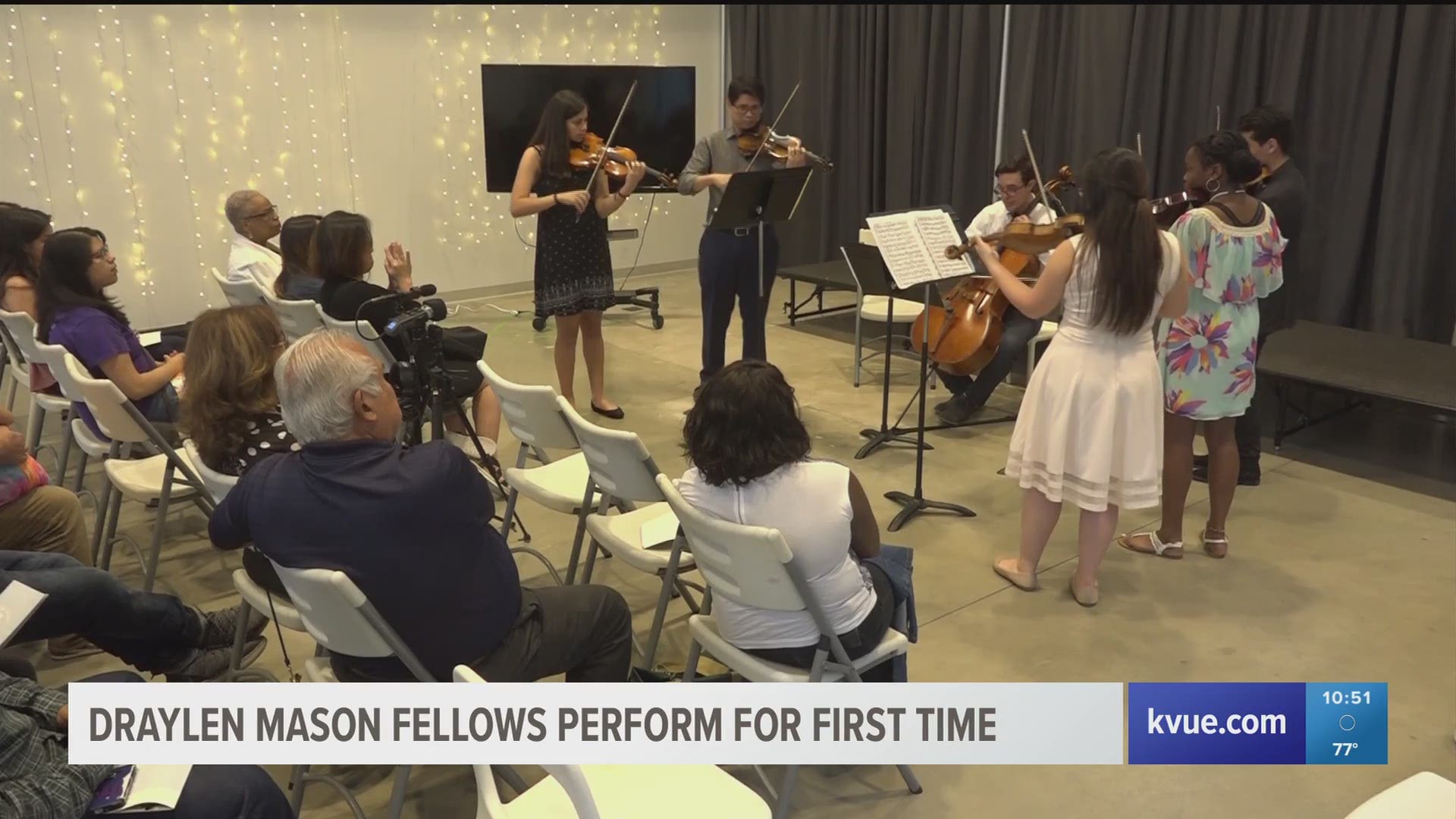 Students of the Draylen Mason Fellows Program performed together for the first time Thursday.