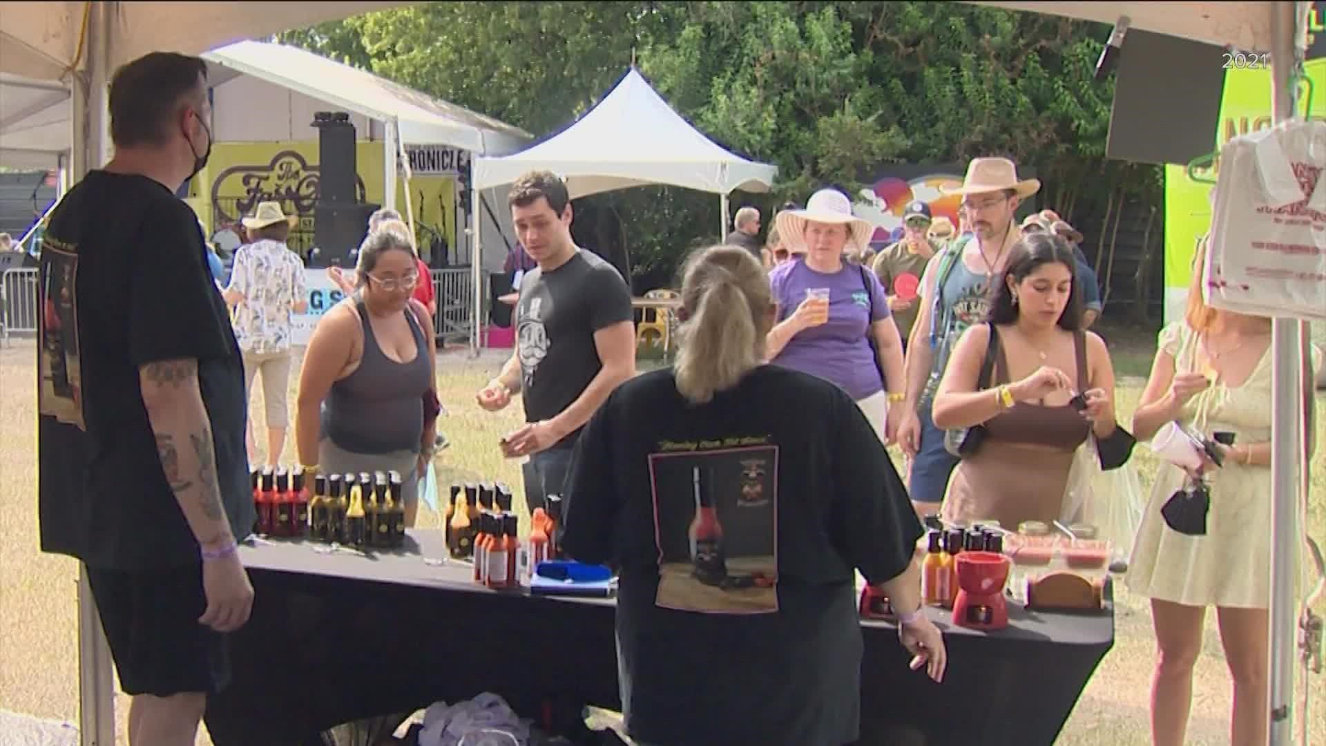 Calling all hot sauce lovers! The Austin Chronicle Hot Sauce Festival is taking place on Sunday in South Austin.