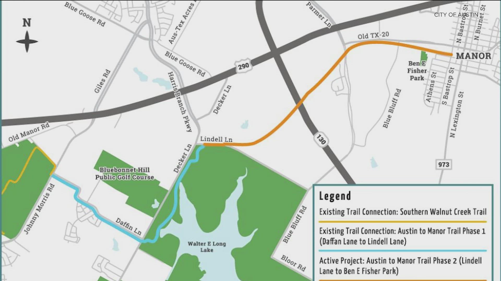 The City of Austin is extending a popular trail as part of a project that will connect Austin to Manor. KVUE's Matt Fernandez has the details.