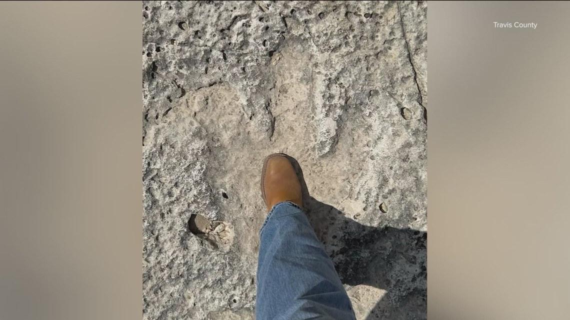 Floods unearth dinosaur tracks in Sandy Creek area