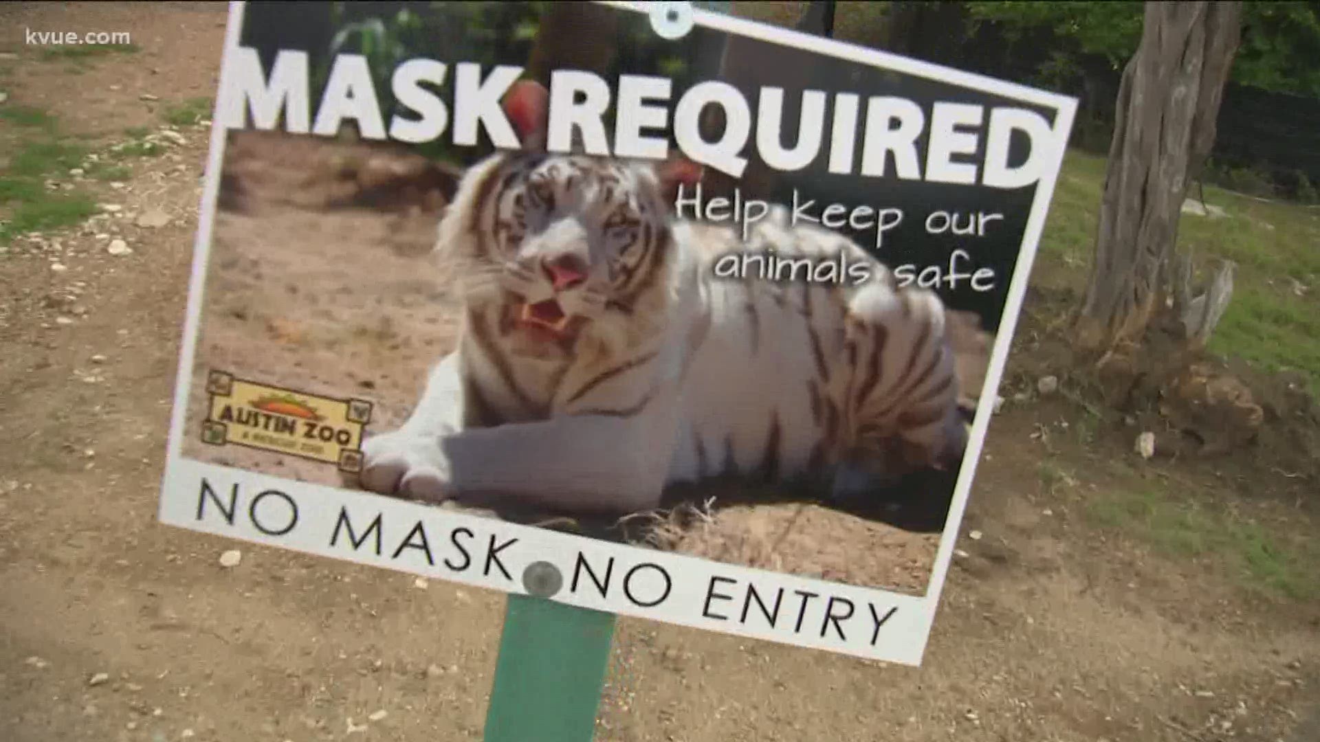 If you want to go to the zoo, you'll have to wear a mask for the protection of yourself and the animals.
