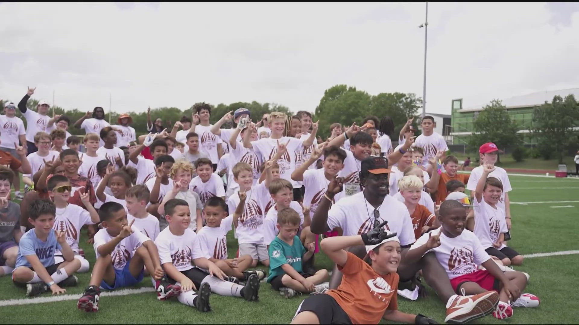 Mpagi is a former Longhorns player who was forced to retire following a heart transplant, and this is his way of giving back to the community.