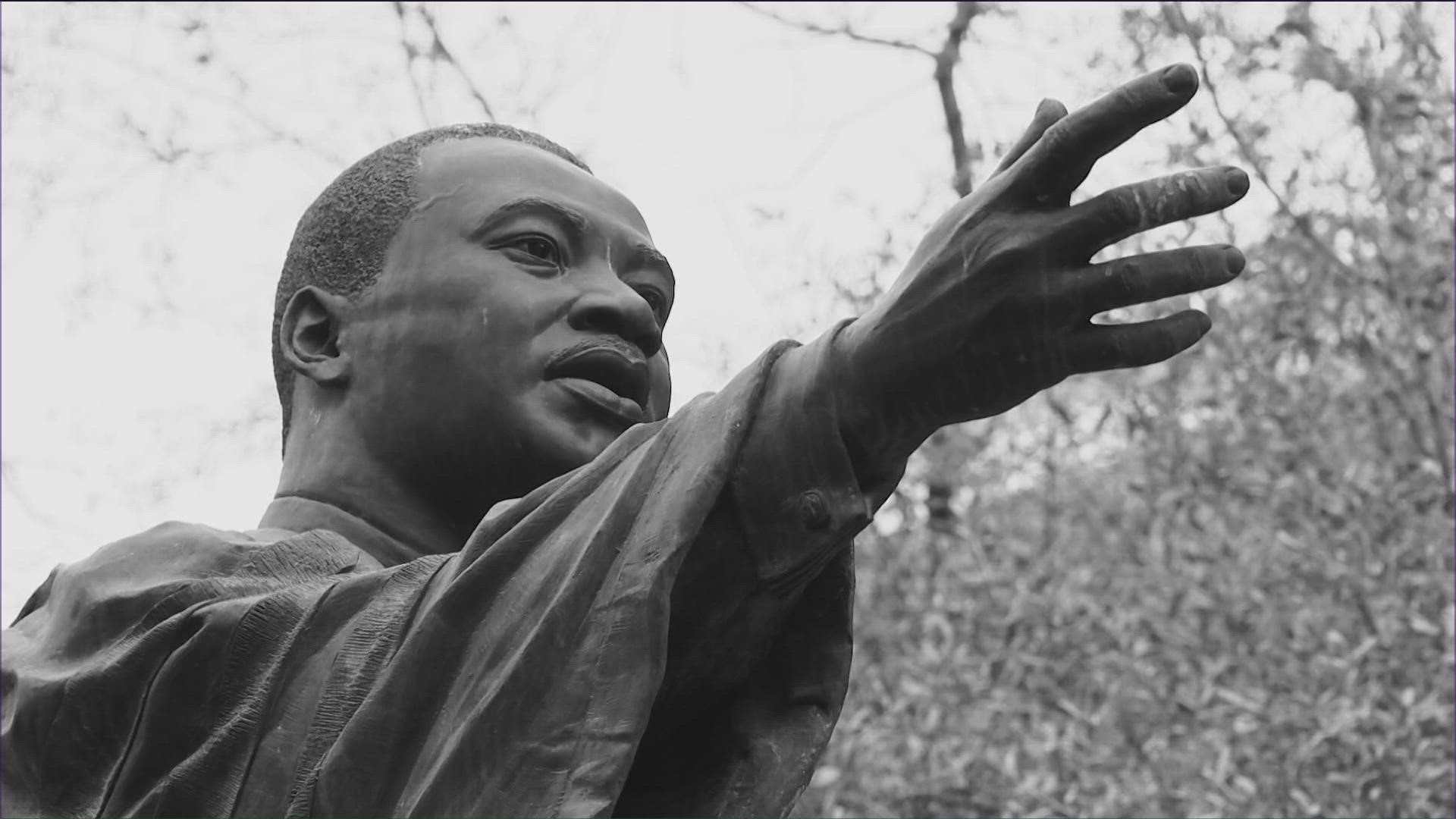 Thousands gathered for a march that began at the MLK statue on UT Austin's campus, continued to the Texas Capitol and ended at Huston-Tillotson University.