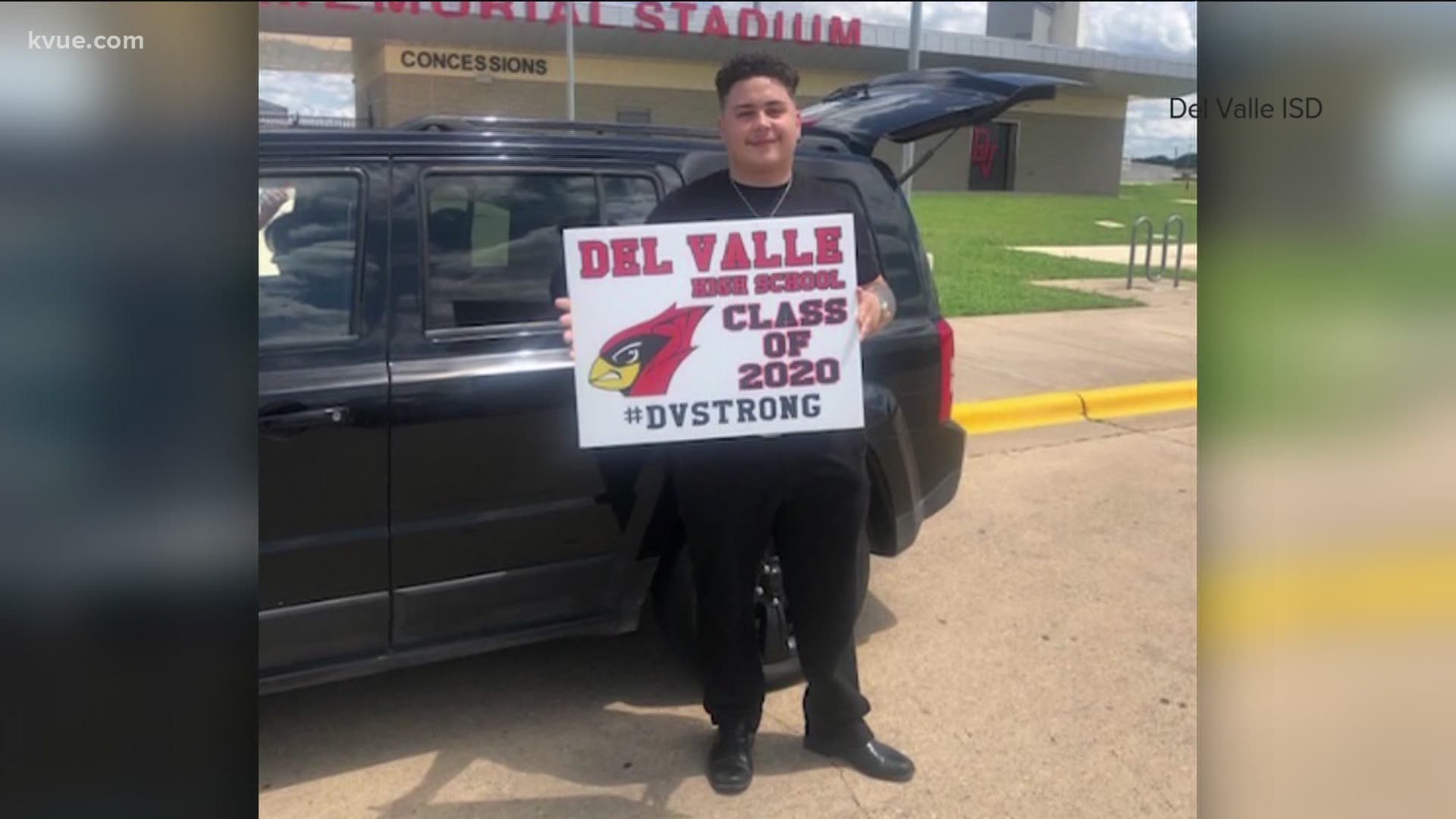 The principal of Del Valle High school said they asked about doing a parade like this and the Circuit of the Americas said yes without hesitation.