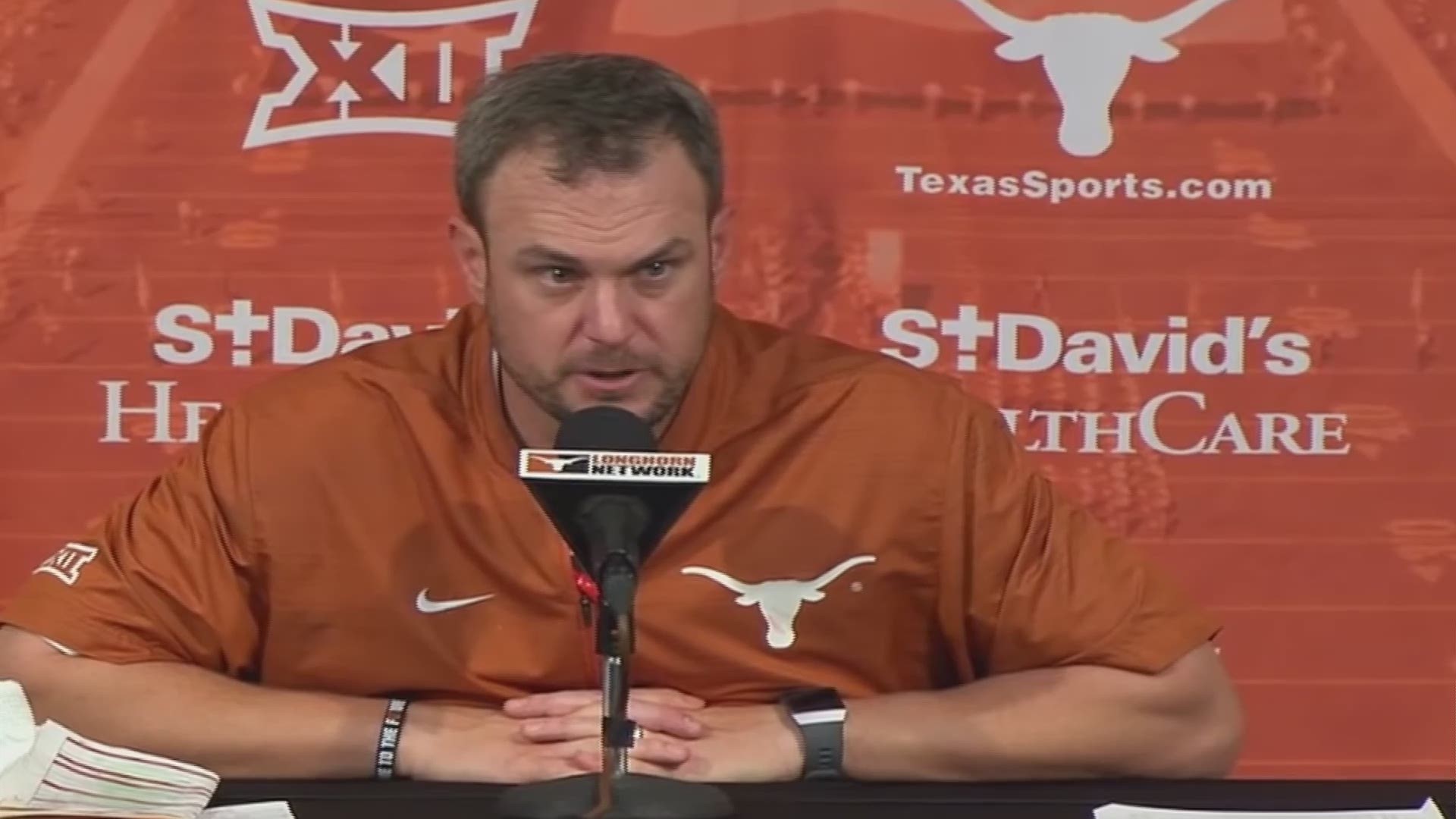 Tom Herman complains about West Virginia's game winning score