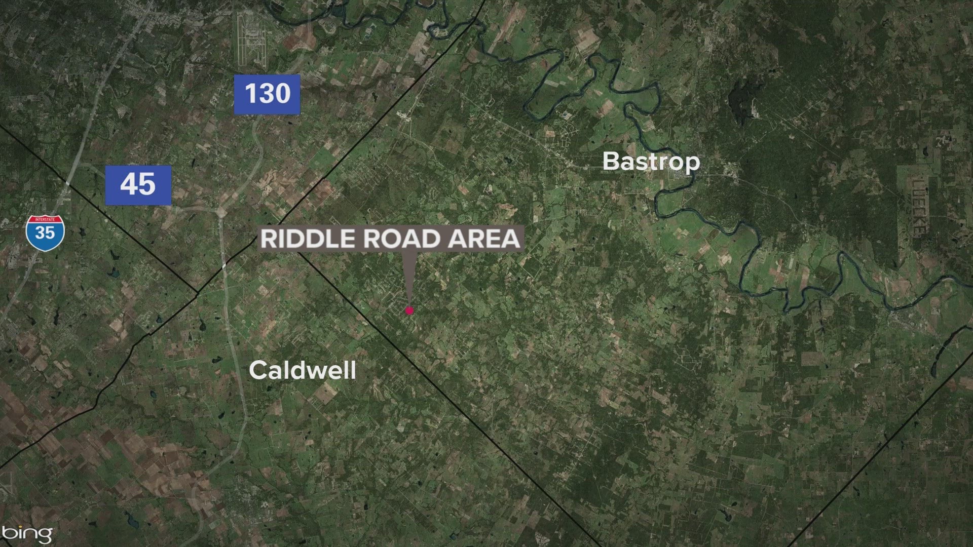 Bastrop County investigators said someone was hit by a bullet while standing outside their home just after midnight on New Year's Day.