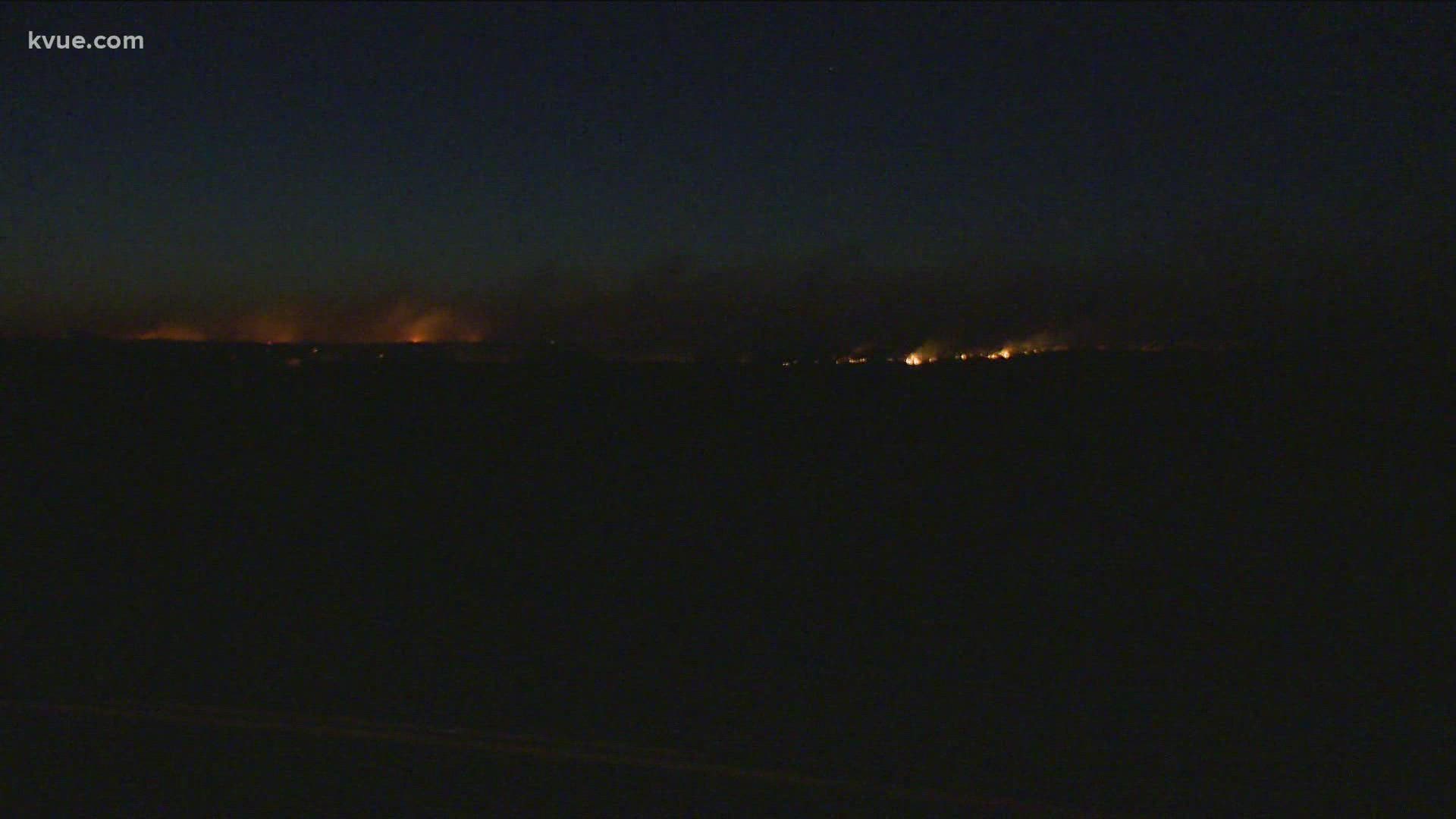 The "Buddy Fire" that's been burning in Blanco County is now 90% contained. It has burned more than 1,300 acres.