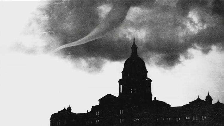 Rare twin tornadoes in Austin 100 years ago