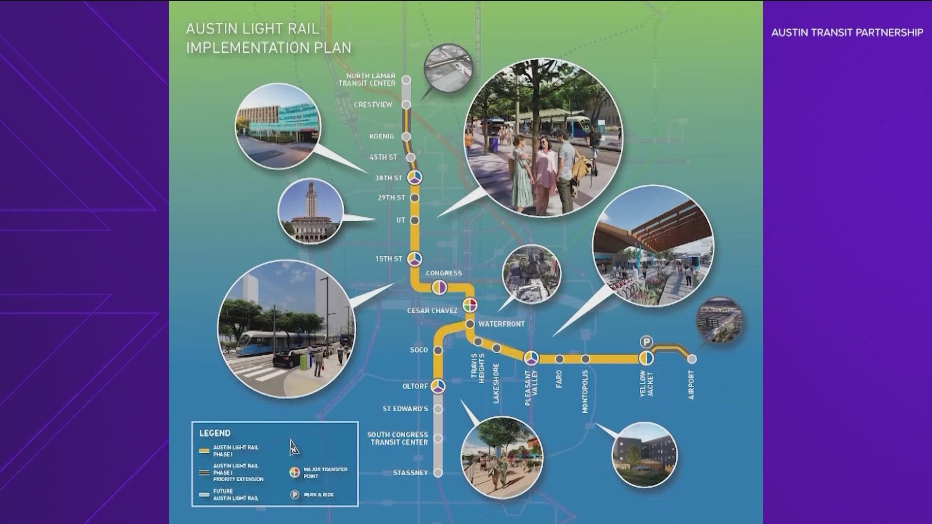 The multi-billion dollar project would add nearly 10 new miles of light rail and 15 new stations throughout the city.
