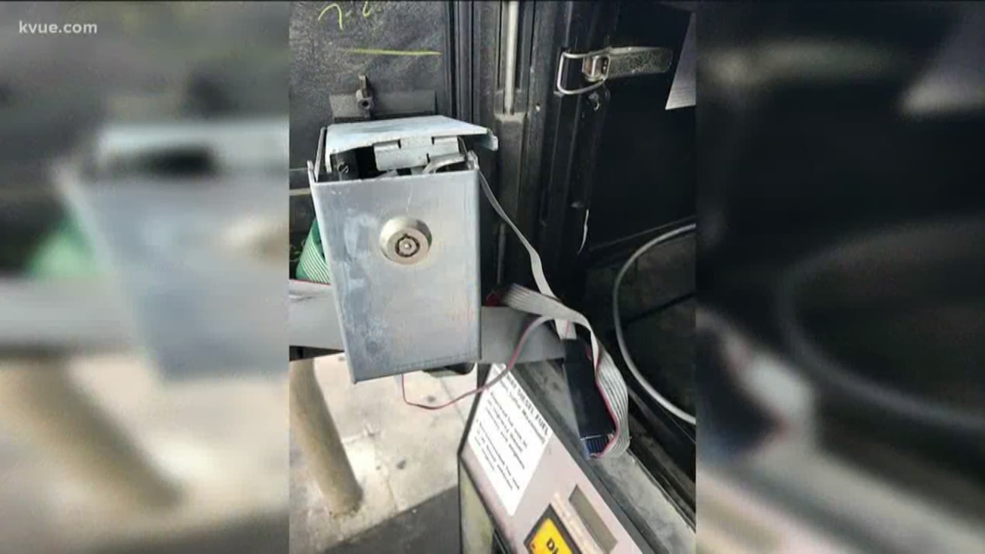 Credit card skimmer found on a gas pump in North Austin
