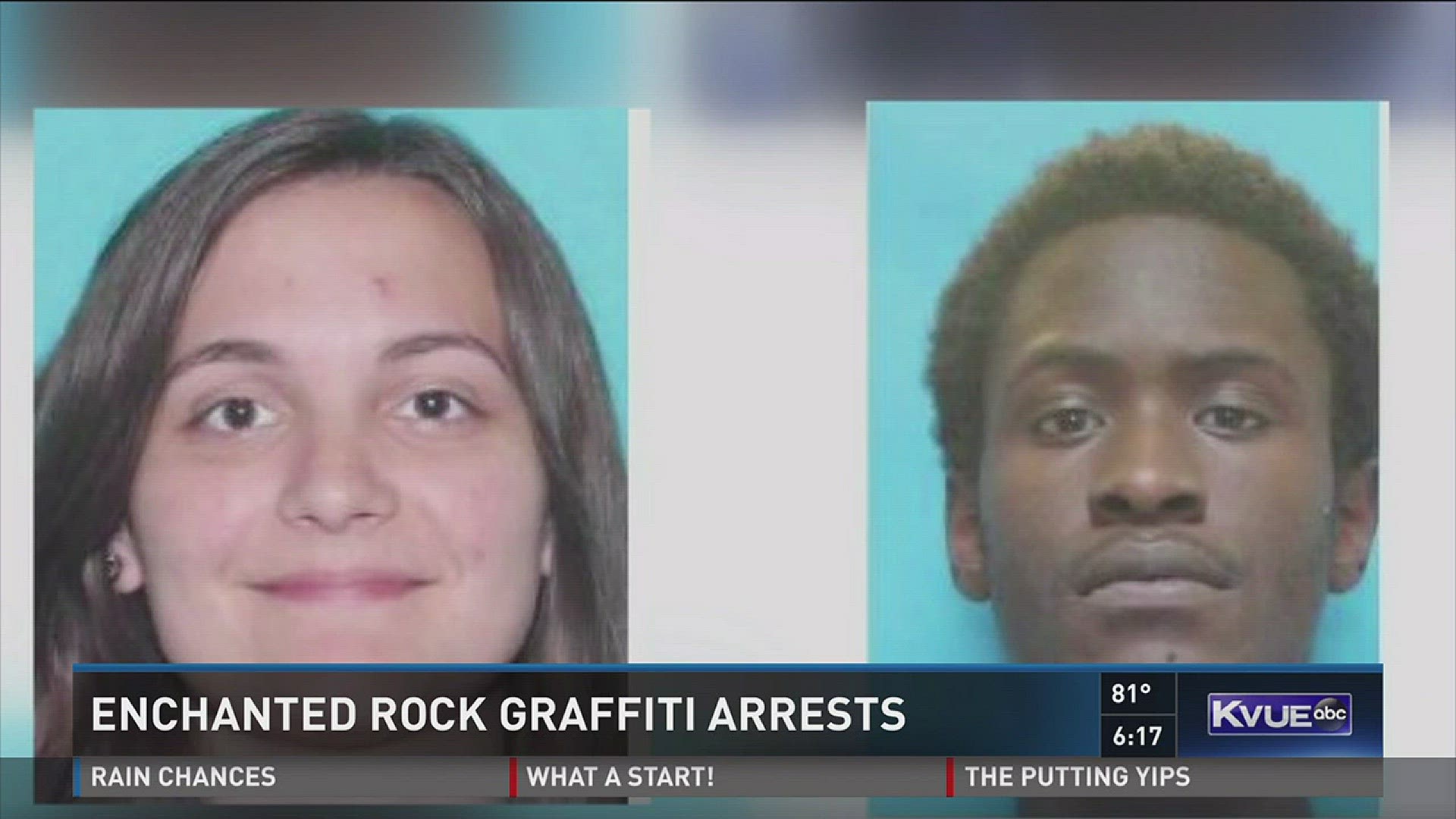 Two arrested in connection to Enchanted Rock graffiti