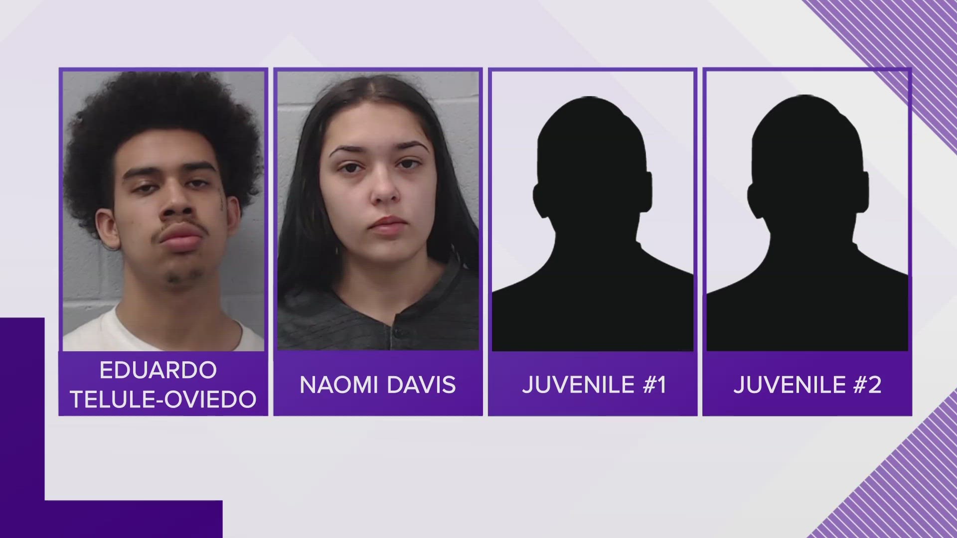 Hays County deputies have charged four people in a string of vehicle burglaries in the Kyle and Buda are in late December.