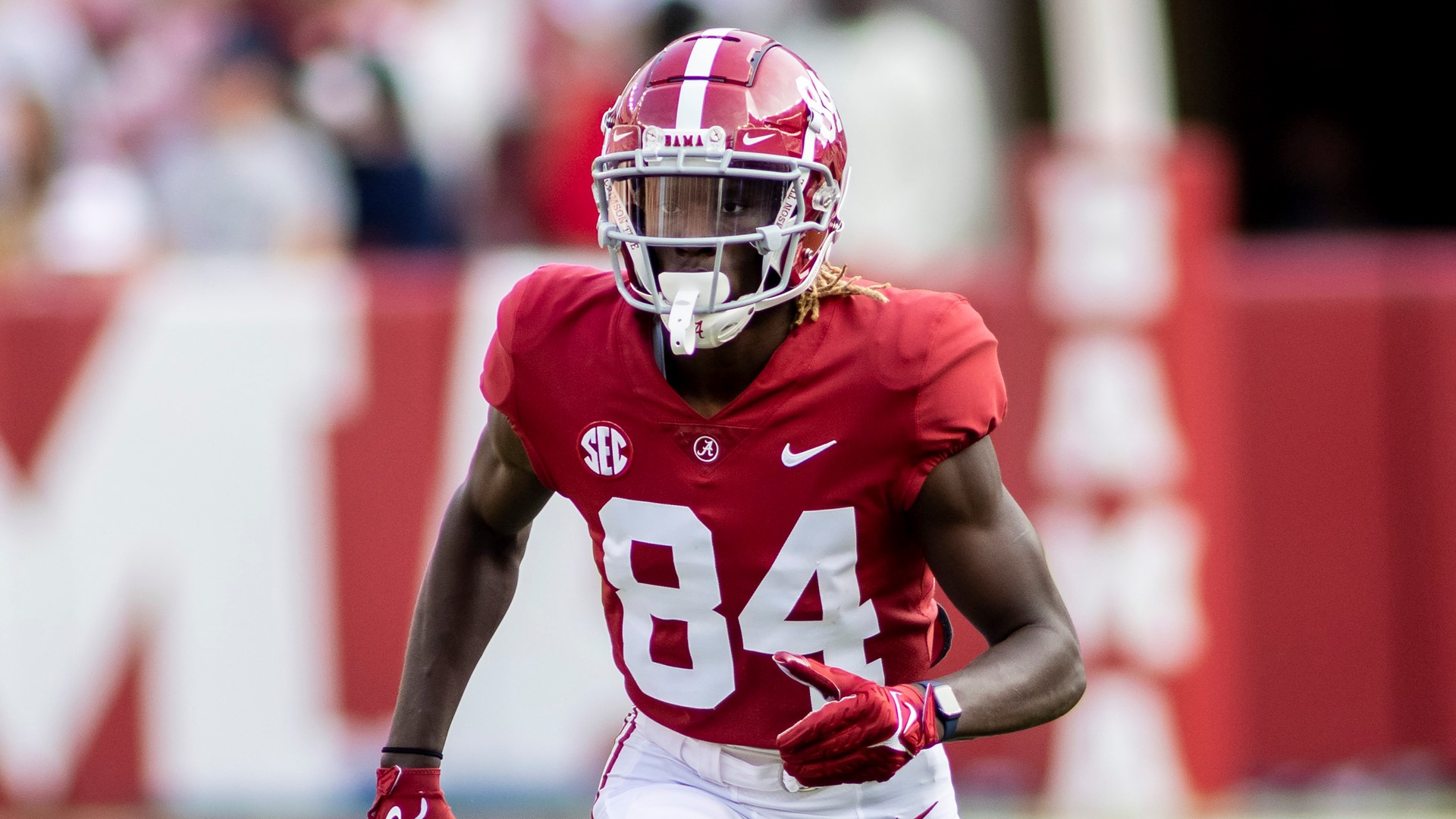 The wide receiver recently transferred from Alabama after he was suspended for an undisclosed violation of team rules.