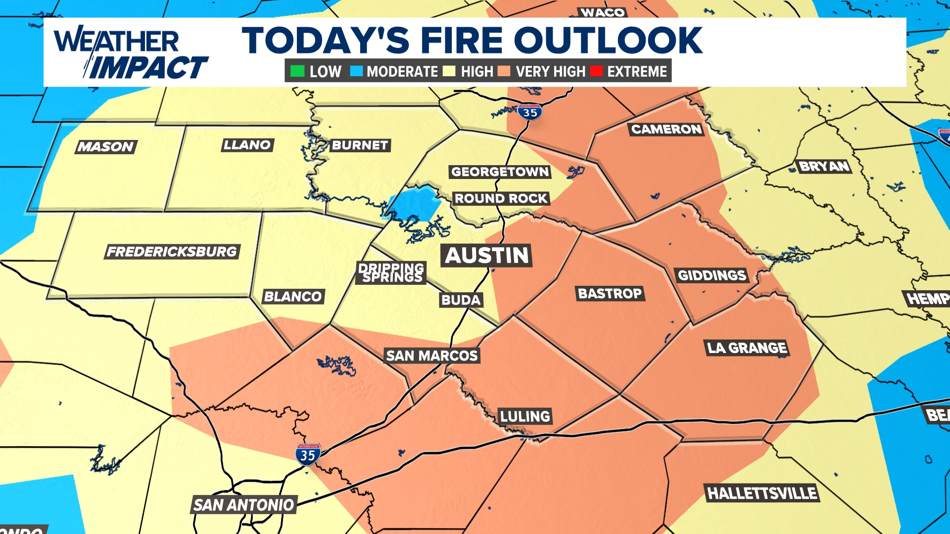 austin-area-wildfire-danger-near-critical-wednesday-thursday-kvue