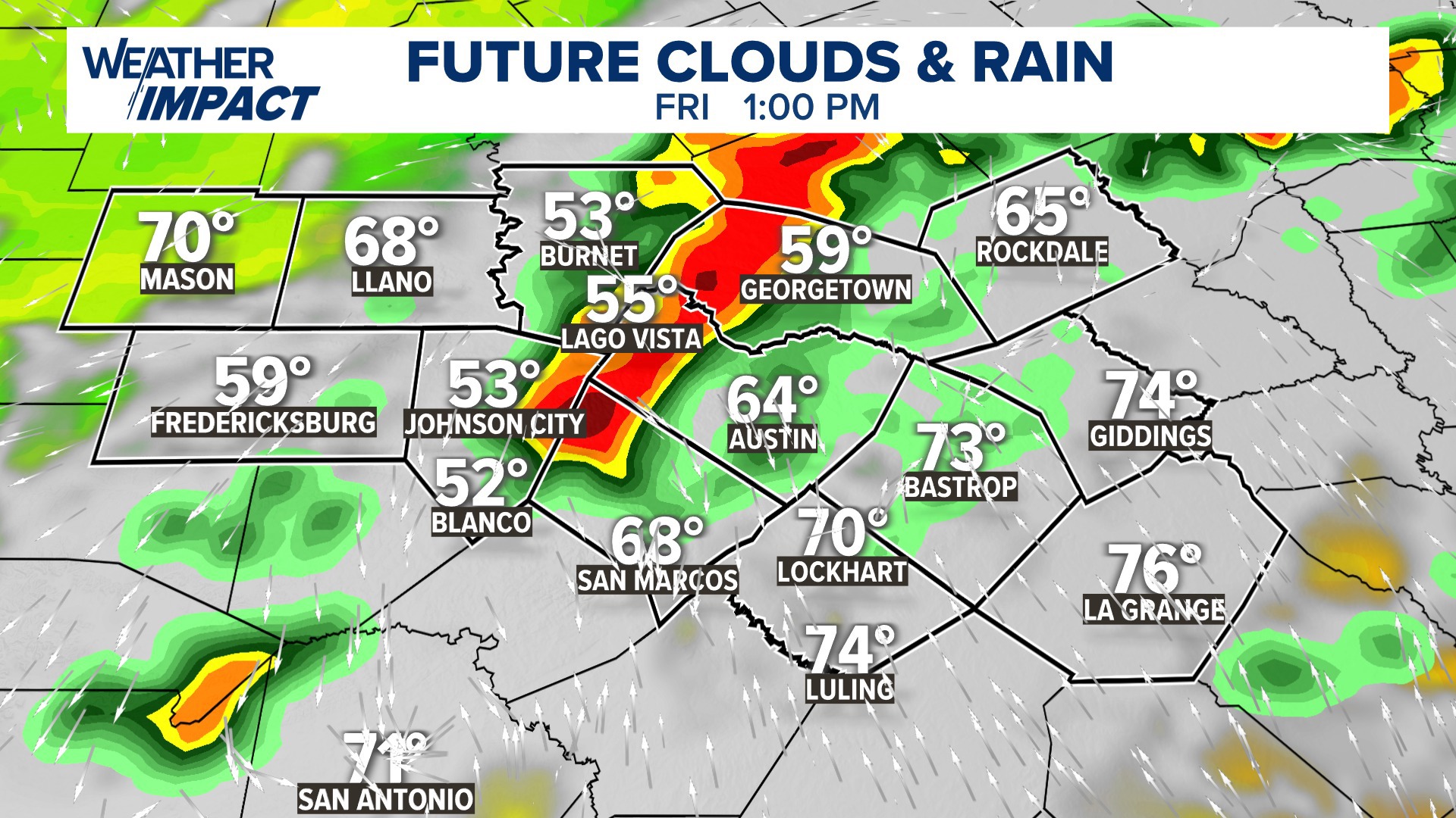 Low-end severe weather risk Friday for Central Texas | kvue.com