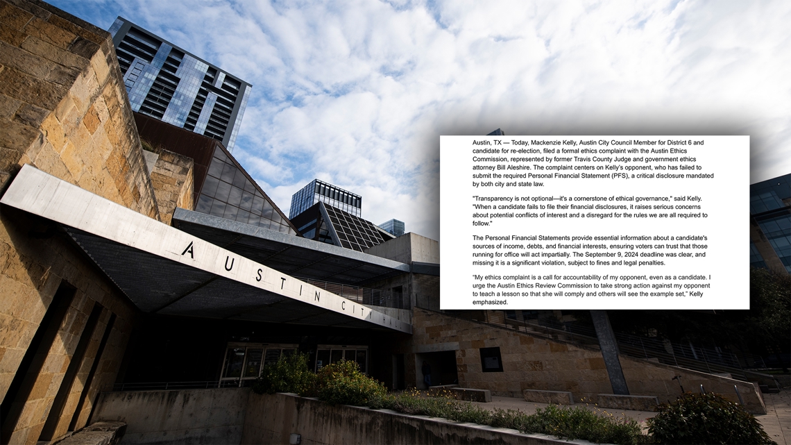 Austin councilmember files ethics complaint against opponent 