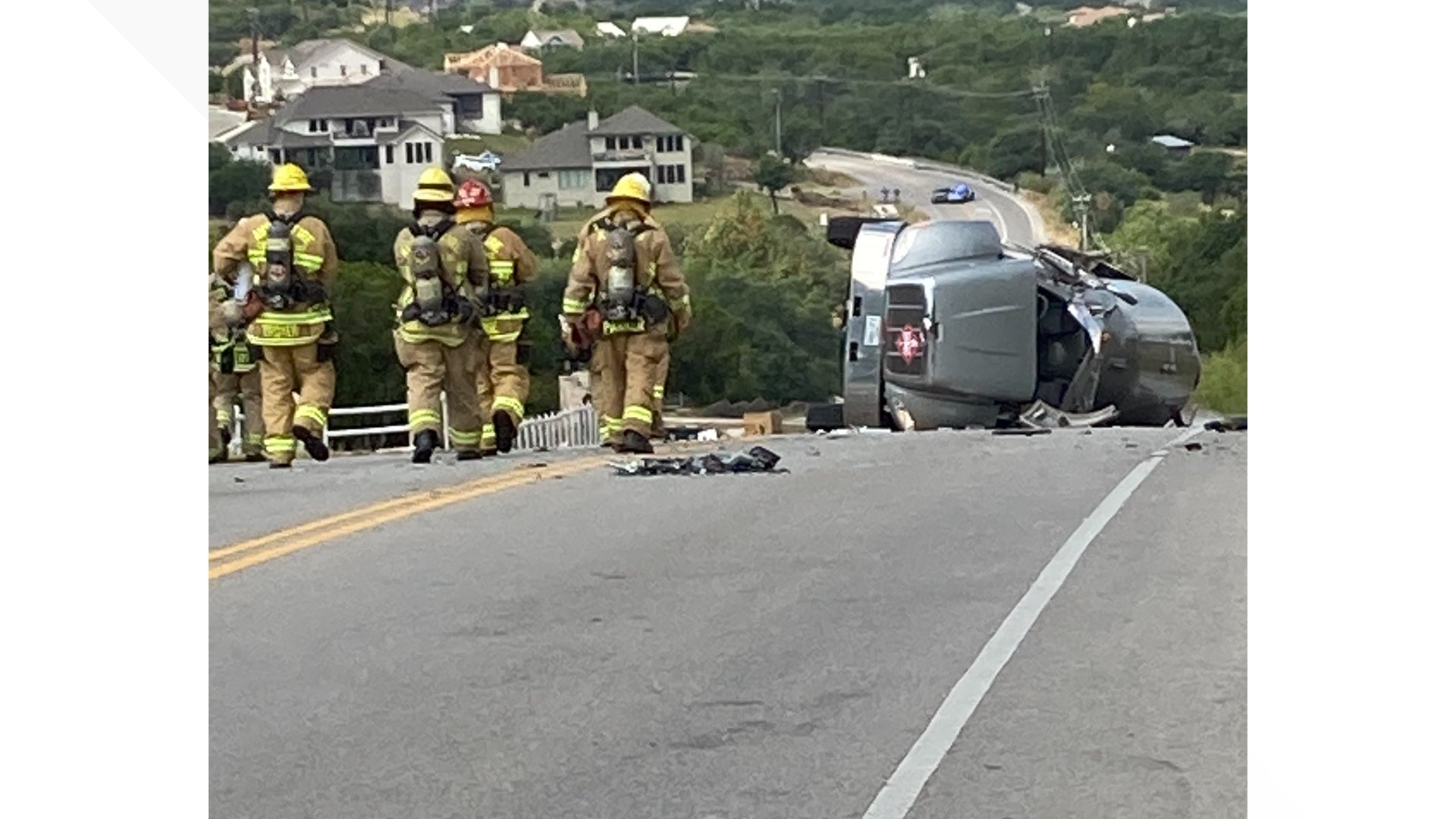 Evacuation orders lifted after tanker truck with propane flips over in ...