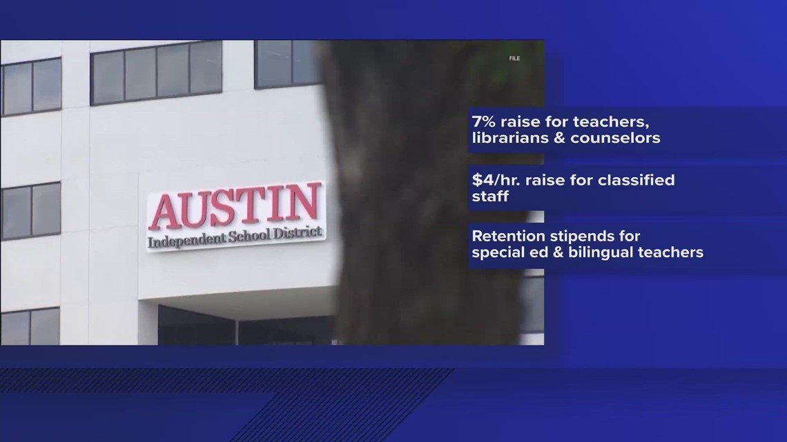 Austin ISD approves new 7% raise for teachers