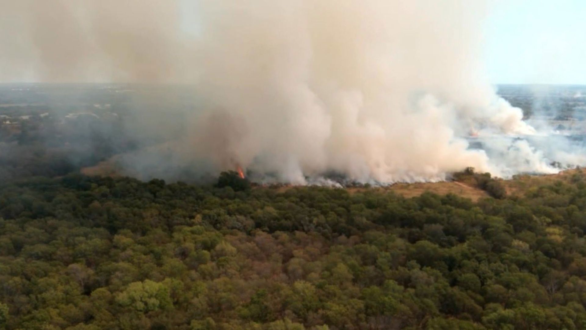 A larger fire just off FM 969, near Lake Walter E. Long in eastern Travis County, is now out.