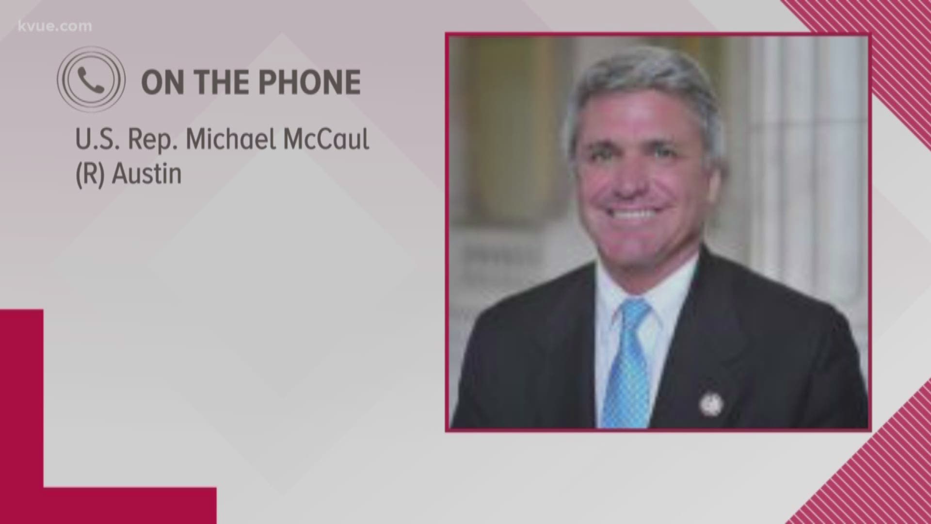 Texas Republican Rep. Michael McCaul talked to KVUE from inside the U.S. Capitol after rioters stormed the building on Jan. 6.